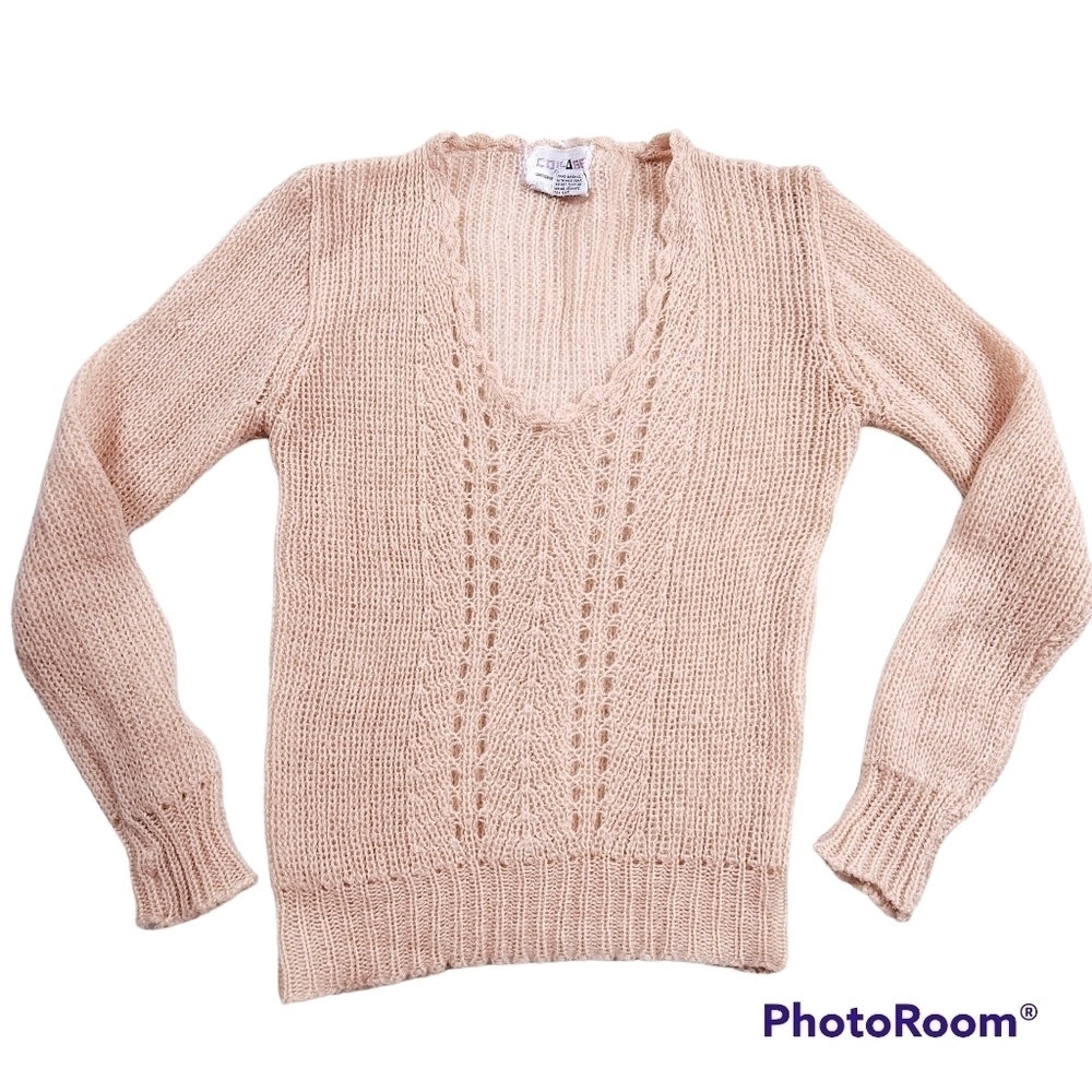 Vintage Dainty Loose Knit Grandma Sweater sz M